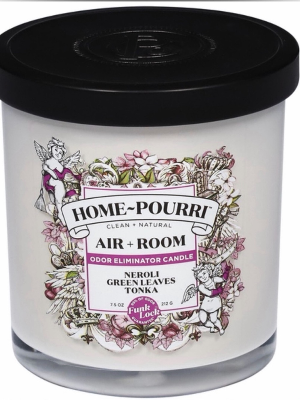 HOME-POURRI Air + Room Neroli Green Leaves Tonka Candle -
